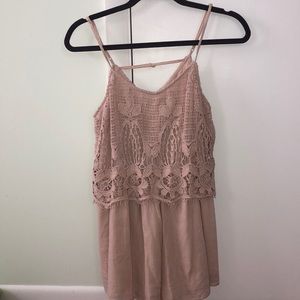 American Eagle Pale Pink Romper
